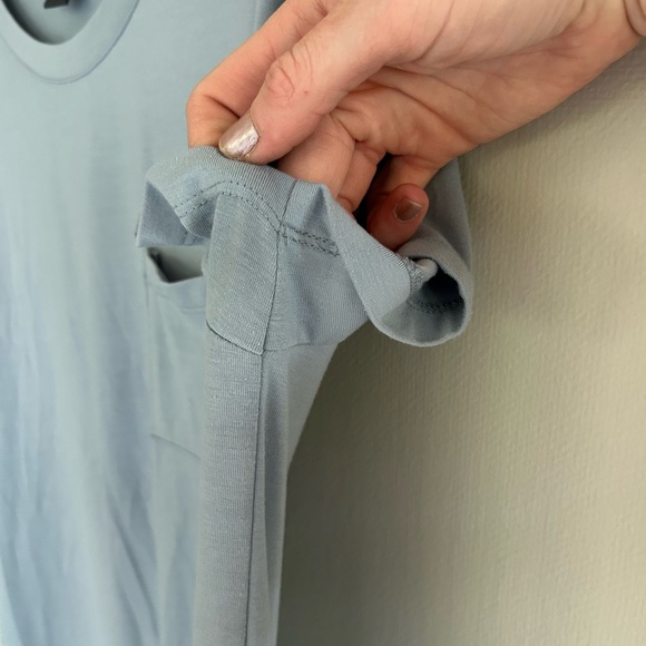 FREE FLY Bamboo Flex Pocket Dress Heather Coastal Sage UPF 50 Quick-Dry Soft | M - Picture 7 of 11